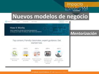 Mentorización
Nuevos modelos de negocio
Impacto
 