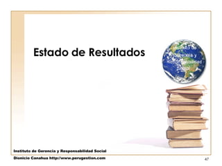 Estado de Resultados Instituto de Gerencia y Responsabilidad Social Dionicio Canahua http://www.perugestion.com 
