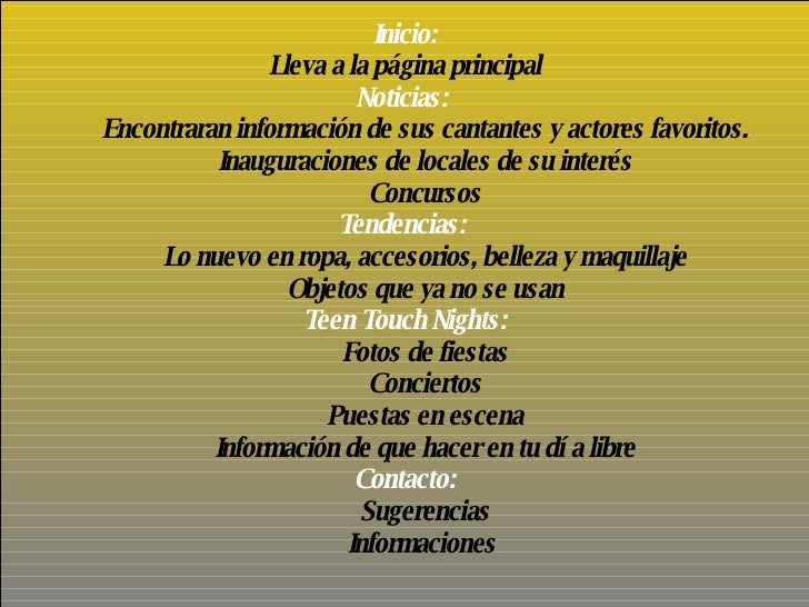 presentaciones