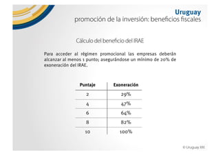 Why Uruguay?. Uruguay, un país para invertir, trabajar y vivir. 