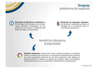 Why Uruguay?. Uruguay, un país para invertir, trabajar y vivir. 