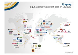 Why Uruguay?. Uruguay, un país para invertir, trabajar y vivir. 