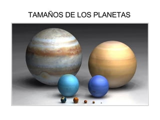 TAMAÑOS DE LOS PLANETAS 