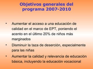 Presentacion Programa Educativo Alianza ICCO