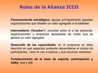 Presentacion Programa Educativo Alianza ICCO