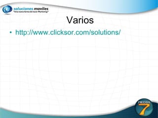 Varios http://www.clicksor.com/solutions/ 