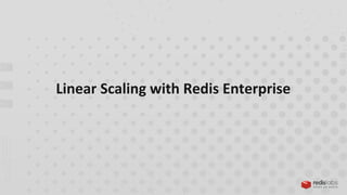 Linear Scaling with Redis Enterprise
 