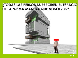 ¿TODAS LAS PERSONAS PERCIBEN EL ESPACIO DE LA MISMA MANERA QUE NOSOTROS? 