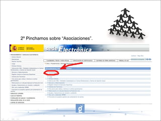 2º Pinchamos sobre “Asociaciones”.
 