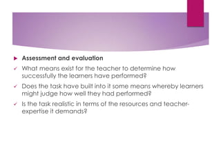Task-Based Assessment | PPTX