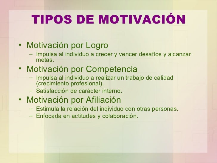 Resultado de imagen para diferentes tipos de motivacion