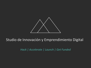 CONFERENCIA: !
Recomendaciones para que inviertan en tu proyecto digital
- Deck para presentar a inversionistas -
/StartupStudioMX hello@startupstudio.mx www.startupstudio.mx@StartupStudioMX
 