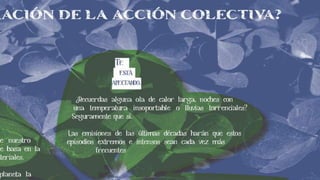 Transformar el mundo no el clima