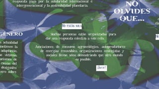 Transformar el mundo no el clima