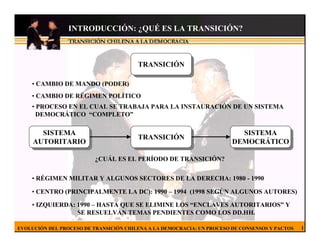 Presentacion - Transicion a la Democracia en Chile | PDF