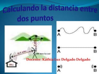 Calculando la distancia entre dos puntos Docente: Kathia Luz Delgado Delgado 