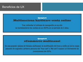 Beneficios de UX
 