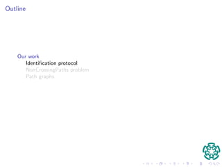nding maximum 
independent set in a given graph G. 
I This is an NP-hard problem, dicult even to be aproximated. 
 