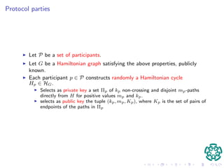 cation protocol 
NonCrossingPaths problem 
Path graphs 
 