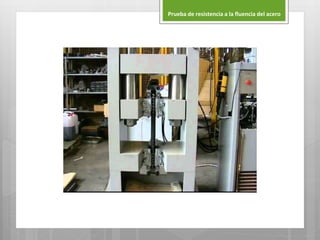 Prueba de resistencia a la fluencia del acero
 