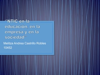 Melitza Andrea Castrillo Robles 
10452 
 