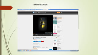 Pantalla de un SLIDESHARE
 