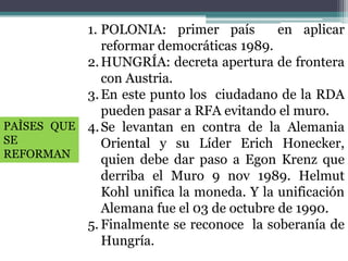 Los problemas.No se aprovechan los recursos del país.Disminución de producción de bienes  de consumo industriales.Mientras el mundo aumentaba su producción.La industria interna no abastece las necesidades del país.Ello provoca aumento de importaciones.Debe por obligación: mirar la opción capitalista.Doctrina Breznev