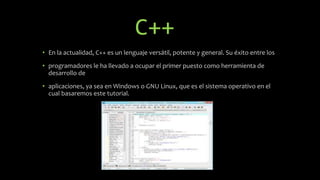 Tutorial C++ | PPTX