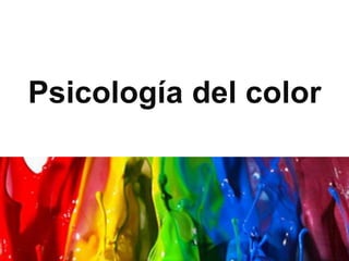 Psicología del color
 