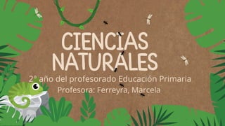 CIENCIAS
CIENCIAS
CIENCIAS
NATURALES
NATURALES
NATURALES
2° año del profesorado Educación Primaria
Profesora: Ferreyra, Marcela
 