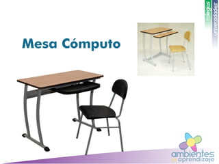 ambientesaprendizajede
UNIVERSIDADES
COLEGIOS
Mesa Cómputo
 