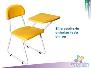 ambientesaprendizajede
UNIVERSIDADES
COLEGIOS
Silla escritorio
enteriza toda
en pp
 