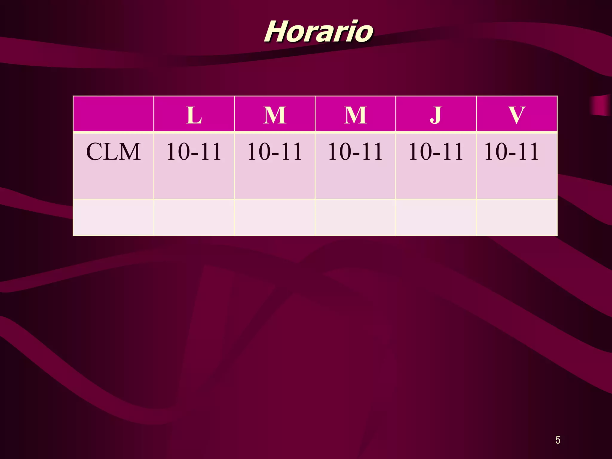Horario5