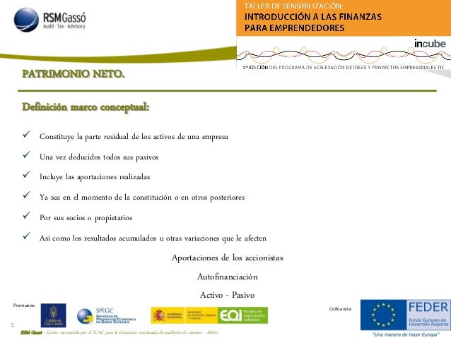 Definición de autofinanciación Definición de autofinanciación