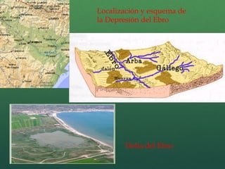 Localización y esquema de
la Depresión del Ebro
Delta del Ebro
 
