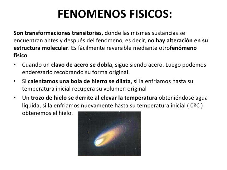 Fenómenos Fisicos