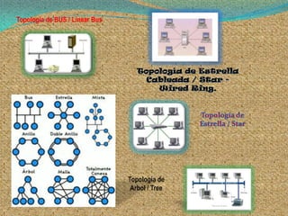Topología de BUS / Linear Bus




                                Topología de
                                 Arbol / Tree
 
