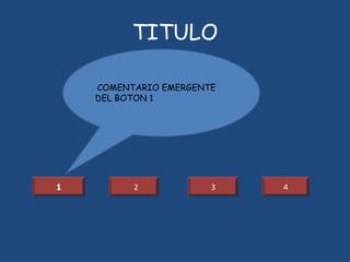 TITULO
COMENTARIO EMERGENTE
DEL BOTON 1

2

3

4

 