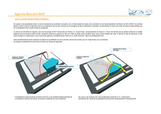 Concepción Arquitectónica de Agencia Bancaria. 