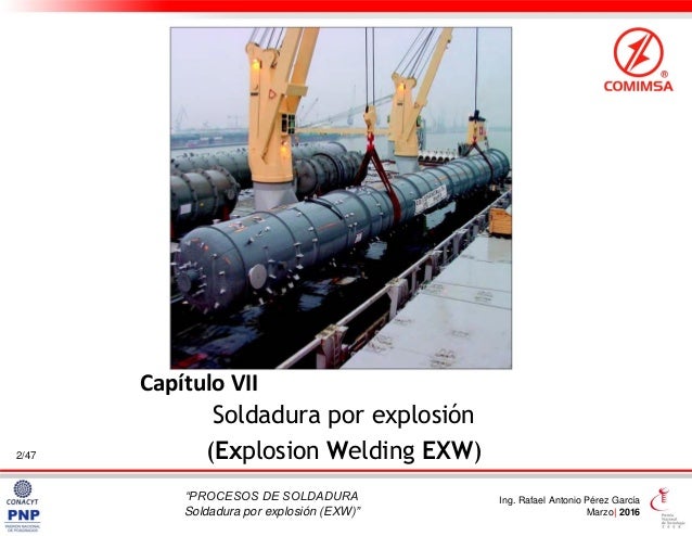 Soldadura por Explosión (EXW) Explosion Welding