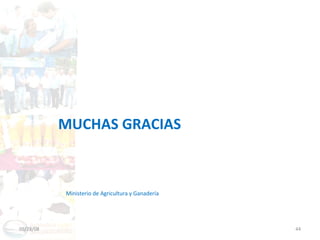 MUCHAS GRACIAS Ministerio de Agricultura y Ganadería 06/03/09 