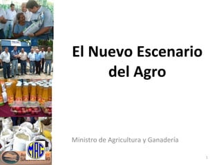El Nuevo Escenario del Agro Ministro de Agricultura y Ganadería 06/03/09 