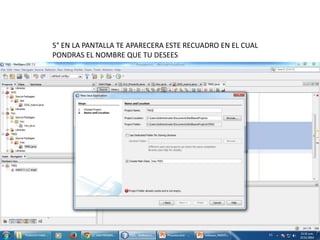 5° EN LA PANTALLA TE APARECERA ESTE RECUADRO EN EL CUAL 
PONDRAS EL NOMBRE QUE TU DESEES 
 