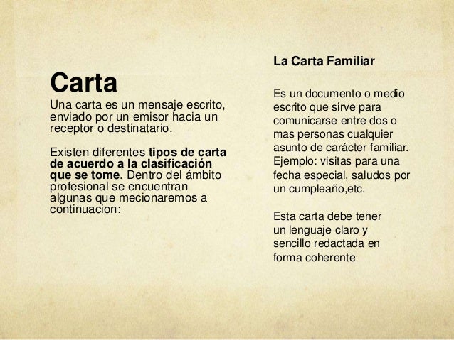 cartas formales