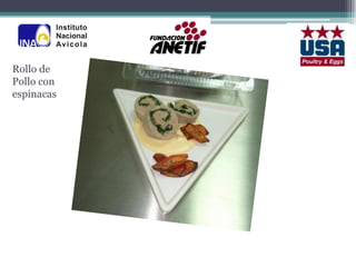 Rollo de
Pollo con
espinacas
 