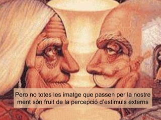 Pero no totes les imatge que passen per la nostre 
ment són fruit de la percepció d’estimuls externs 
 