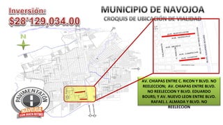 TE

A NT
TALAM

T.E.
I.S.S.S.

0
,

0
,
2

0
,
4

0
,
2

ENO
RO MOR
C. PED

0
,
4
0

55
EST #

E
S P

a e ó
c l j n

C.GRAL. P. ELIAS CALLES

C. GRAL. M. GONZALEZ

SORIA
FELIX
PROF.
EZ
Ma. YAÑ
AV. J.

KINO

SAN JUAN
RO
SAN PED AS
SAN LUC
JACI NTO
S
SAN JUDA

ARA
UA ALAJ
AG D

PERIFERICO SUR

DORES

C. NOGALES

COLO NIZA

EUSE BIO

LECCION
NO REE
BLVD.

PECHE
AVE. CAM
PAS
AVE. CHIA

ROM
RS
O BOU
EDUARD
BLVD.

ON
C. RINC

TE
TALAMAN

N
O LEO
AVE. NUEV
CRUZ
AVE. VERA

ICO
AVE. MEX

HUATABAMPO

C. URES

AV. JOSE M. LOAIZA
AV. J. MURRIETA
AV. VACA CALDERON

L
A E RA
B
C

CORONA

AN CHAS OL
C
T
EB
E
D BASK

RETORNO

ONIO
SAN ANT

S
MO
A ALA

4
JON #
A
C LL E

CBTISM
A
.
C V IC
07
2
JON #5
A
C L LE

DR. AGUILAR
HERIBERTO AJA
TECORIPA
CITAHUIS
POTAM

C. YAVAROS

AV. COCORIT

AV. AGUSTIN MELGAR

AV. JUAN DE LA BARRERA

64

HIS
C
S
A LO MO

OA
OJ
CH
ET

ESCUELA

AV. AGUSTIN MELGAR

UTBOL
F

CBTIS

RAMON

ARIO
B ROT
C. CLU

PERIFERICO SUR

.
I.T.S.O.N

O
GIC

IO
N AS
GIM

C
SE

TES
ASCA LIEN
AV. AGU
EZ
A.R. GOM
C.GRAL.

PERIFERICO PONIENTE

O
Z O LO

C. ARIBABI

N
C I ICA
I
POL L
N
S
I STESO
RO
EAT
T
RIO
DI
AU T O

C. GUAYMAS

C. HERMOSILLO

H
COBAC

S
ETA DIO
OL
IS B
DEB E

U.D.P.E.

ICIO
CUP
AN YO

BACA CALDERON

C. YAVAROS

TEC.

HE
AMPEC
AVE. C
S
HIAPA
AVE. C

AV. CABORCA

C. HUATABAMPO

ESC. SEC.
No.5

AV. COCORIT

C. URES

u i
ml t

I.M.S.S.

C. BACERAC

.
.S. A
S

C. NACORARI

C. CAJEME

AYO
M

CHAVEZ
SOSA
BLVD.

A

AV. IMURIS

DIF
LAZ A DEL
P

EXICO
AVE. M

PERIFERICO SUR

BLVD. LAZARO CARDENAS

C. GUAYMAS

JIM ENEZ

UNISON

AV. ETCHOJOA
AV. TONICHI

O
SAN PABL

UALISTA
C.SOC.MUT

AV.M .

INGU ES
DE DOM
AV.J.O.

KINDER

RIO
CLUB ROTA

DOB LADO
AV.M.

C. SAN LORENZO

ITSON

C. CANANEA

O
AV. BRAV

BEDO
C. M. ESCO

ROO

ON
ES MAG
C. FLOR

TANA
AV. QUIN

Z
A.R. GOME
C.GRAL.

20-30
ACTIVO
C. CLUB

SOLO
AV. ABA

A
Ma. ANAY
C.PEDRO

O
AV. BRAV

A
Ma. ANAY
C.PEDRO

DE OCA
ES
C. MONT

DE
AV.ALLEN

LA
ESCUE
OBR EGON

ENO
O MOR
C. PEDR

D
E IFICIO

E
D
EGU RIDAD
S
PUBLICA

N
OBREGO
GRAL.
BLVD.

OBEDO
C. M. ESC

ELOS
AVE. MOR
CERE SO

UZ

N
EO
NT

E

PA

1
R
5

LEON

E RA CR
AVE. V

N
O
N
A
P

CO N
C. RIN

ZA

E
ND

GO

URS
DO B O

A

UEVO
AVE. N

LE
AL

CION
REVOLU
CIRCUITO

ZARA

E D UA R
BLVD.

TE
SIA

AS
CANCH TBOL
DE BASKE

S
ALE
NOG

N
E O
BR G
A CD. O

A
.F
F .C.C.

C
TE DE Y
RRE
NTE
MO

64

ION

CB TIS

E L E CC
NO RE
BLVD.

CO

PERIFERICO PONIENTE

RI
PERIFE

AV. CHIAPAS ENTRE C. RICON Y BLVD. NO
REELECCION; AV. CHIAPAS ENTRE BLVD.
NO REELECCION Y BLVD. EDUARDO
BOURS; Y AV. NUEVO LEON ENTRE BLVD.
RAFAEL J. ALMADA Y BLVD. NO
REELECCION

 