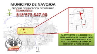 REN
RO MO
C. PED

O

55
ES T #

TE
SIA
GO

E
ND
ALLE

ZA

ON
REVO LUCI

ENDE
AV.ALL

N
O
TE
N
PA

NT
PA

N
EO

NTA
AV. QUI

T.E.
I.S.S.S.

0
,
4

0

ENO
O MOR
C. PEDR

55
EST #

AV. COCORIT

A
INIC
O
P LICL
ON
S ES
I ST

E
SP

n
a
c l l ej ó

O
Z OL

A E
B
L R C
A

SORIA
FELI X
PROF .
EZ
Ma. YAÑ
AV. J.

BIO KINO

RETO
O
SAN PABL

PERIFER ICO SUR

C. NOGALES

S
NIZA DORE
COLO
SAN JUAN
O
SAN PEDR S
SAN LUCA
TO
JACIN
S
SAN JUDA

EUSE

PECHE
AVE. CAM
PAS
AVE. CHIA

ARA
UA ALAJ
AG D

ON
C. RINC

TALA MAN

ACRU Z

ICO

ROM
BOURS

AVE. VER

AVE. MEX

LECCION
NO REE

LEON

BLVD .

VO
AVE. NUE

EDUARDO
BLVD.

AS
NC H B O
CA
L
ET
E
D BASK

C.GRAL. P. ELIAS CALLES

HUATABAMPO

C. URES

AV. C ABORCA
AV. C OC ORIT

DR. AGUILAR
HERIBERTO AJA
TECORIPA
CITAH UIS
POTAM

AV. AGUSTIN MELGAR

AV. JUAN DE LA BARRERA
AV. JOSE M. LOAIZA
AV. J. MURRIETA
AV. VACA CALD ER ON

64

TE

.
I.T.S.O.N

ESCUELA

AV. AGUSTIN MELGAR

UT
F B OL

CBTIS

HIS
C
S
A LO MO

PER IFERICO SUR

LIENTES

CORONA
RAMON

ROTARIO
C. CLUB

ASCA
AV. AGU

C
OGIO

IM SIO
G NA

SAN ANTO

RNO

NIO

C. ARIBABI

O
I
S A
ET D
OL
E
D BEISB

E
SC

C. GUAYMAS

C. HERMOSILLO

CHAV EZ

A
C LLE JON #5

C. YAVAROS

u i
m lt

TEC.

CBTISM
C
C.V I A
207

UPICIO
AN YOC

BACA CALD ERON

C. YAVAROS

I.M .S .S.

SEC.
S
E C.
N o.5

U.D.P.E.

A
C LLE JON #4

C. HUATABAMPO

.
S.S . A

C. URES

DEL

MAY O

C. BACERAC

L
P AZ A

AV. IMURIS

C. NACORARI

C. CAJEME

DIF

A RO
TE T
IO
UDI R
A TO

OA
OJ
CH
ET

S
BLV D. LAZARO CARDENA

AV. ETCHOJOA
AV. TONICHI

COBACH

SOSA
BLVD.

A

C. GRAL. M. GONZALEZ

NISON
U
T
I SON

C. GUAYMAS

BEDO
C. M. ESCO

MAGON

S
NGUE
DE DOMI

C. SAN LORENZO

ES
C. FLOR

RIO
CLUB ROTA

ALISTA
C.SOC .MUTU

AV.J.O.

EZ
JIMEN
AV.M.

Z
A.R. GOME
C.GRAL.

ACTIV O

A
Ma. ANAY

C. CLUB

KI NDER

VO
AV. BRA

EZ
A.R. GOM
C.GRAL.

45

ROO

TANA

DOBL ADO

C.PED RO

.#

AV.M .

A
Ma. ANAY

.T.A

OLO
AV. ABAS

AV. QUIN

C.PED RO

E.S

VO
AV. BRA

PERIFERICO PONIENTE

KIN
DE
R

ES
C. MONT

PL
AZ
A

PERIFERICO PONIENTE

DE OCA

20-30

E
AV.ALLEND

ELA
ES CU
ON
B
O REG

C. CANANEA

OBREGON
GRAL.
BLVD.

ENO
O MOR
C. PEDR

IO
EDIF IC

DE
RI DA D
E
S GU
PUB LICA

OBEDO
C. M. ESC

ELOS
AVE. MOR
SO
CERE

S
A ALAMO

O
NA RO

AVO
AV. BR

O
COBED
C. M. ES

CIRC UITO

ZA RA

ON
ES MAG
C. FLOR

G N
BRE O
O

A

A CD.

S
G
O ALE
. AN
.F.C.C
F

C
TE DE Y
RRE
NTE
MO

C.

RICO
PERIFE

A
ESCUEL
N
OBREGO

O
MOREN
PEDRO

GON
OBRE
GRAL.
BLVD.

O
COBED
C. M. ES

S
ORELO
AVE. M
EDIFICIO
DE
DAD
SEGURI
PUBLICA

AV. BRAVO ENTRE C. M. ESCOBEDO Y C.
PEDRO MORENO; C. M. ESCOBEDO ENTRE
AV. ALLENDE Y AV. MORELOS; Y BLVD.
GRAL. ALVARO OBREGON ENTRE C. M.
ESCOBEDO Y C. PEDRO MORENO

 