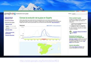 http://www.google.org/flutrends/es/#ES
 