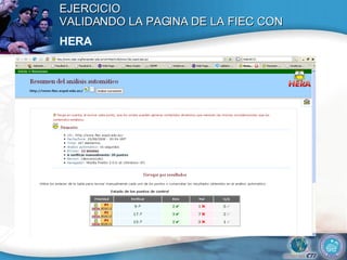 EJERCICIO VALIDANDO LA PAGINA DE LA FIEC CON  HERA   